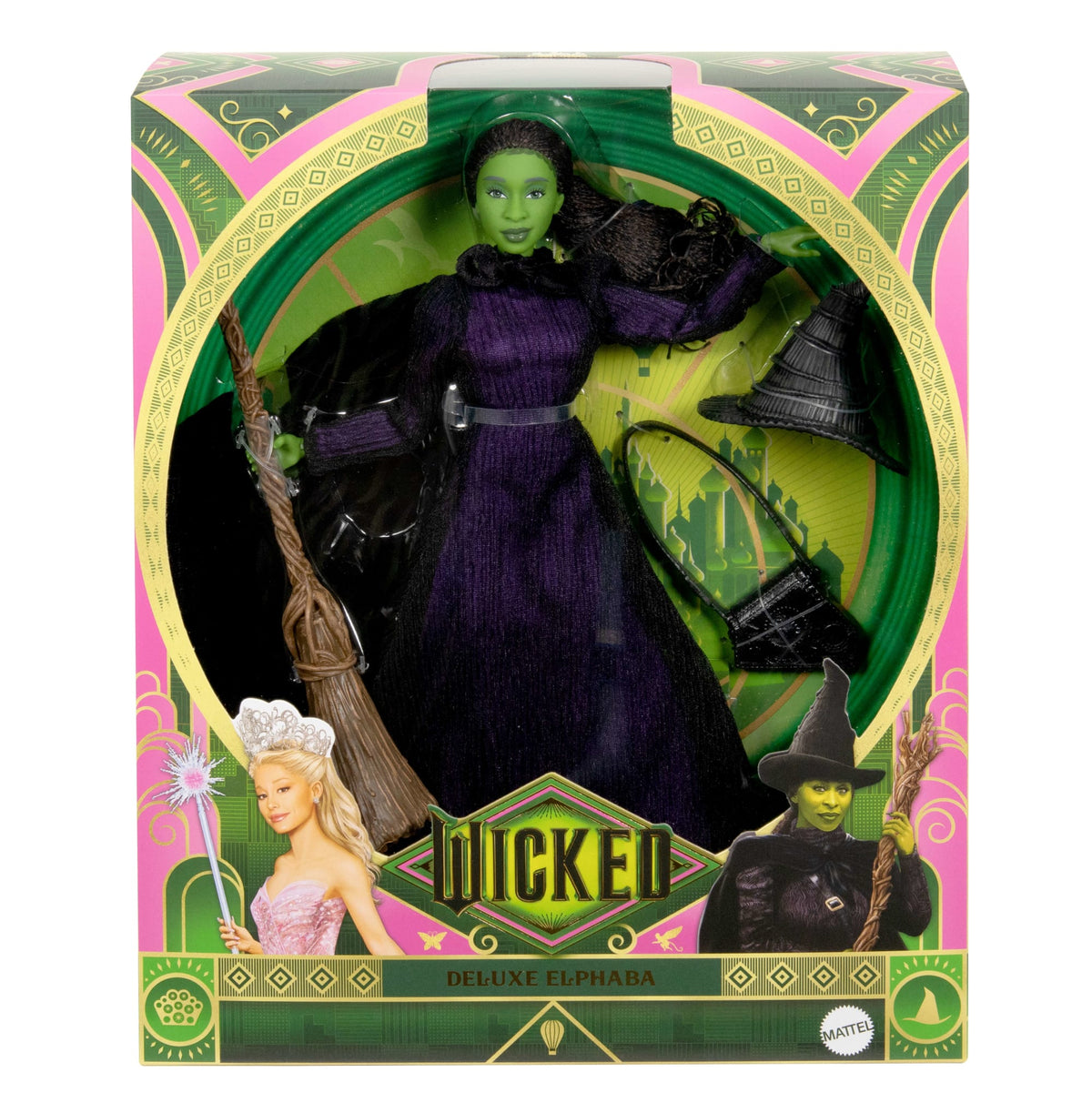 Universal Pictures Wicked Poupée Mode de Luxe et Acc. Elphaba - Bientôt Disponible