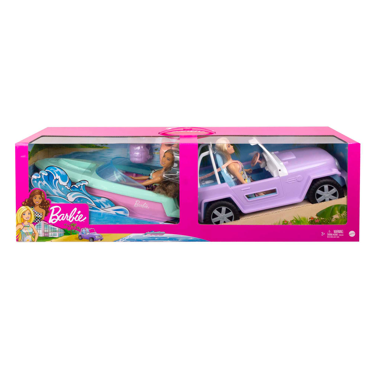 Barbie® Coffret Véhicules et Poupées
