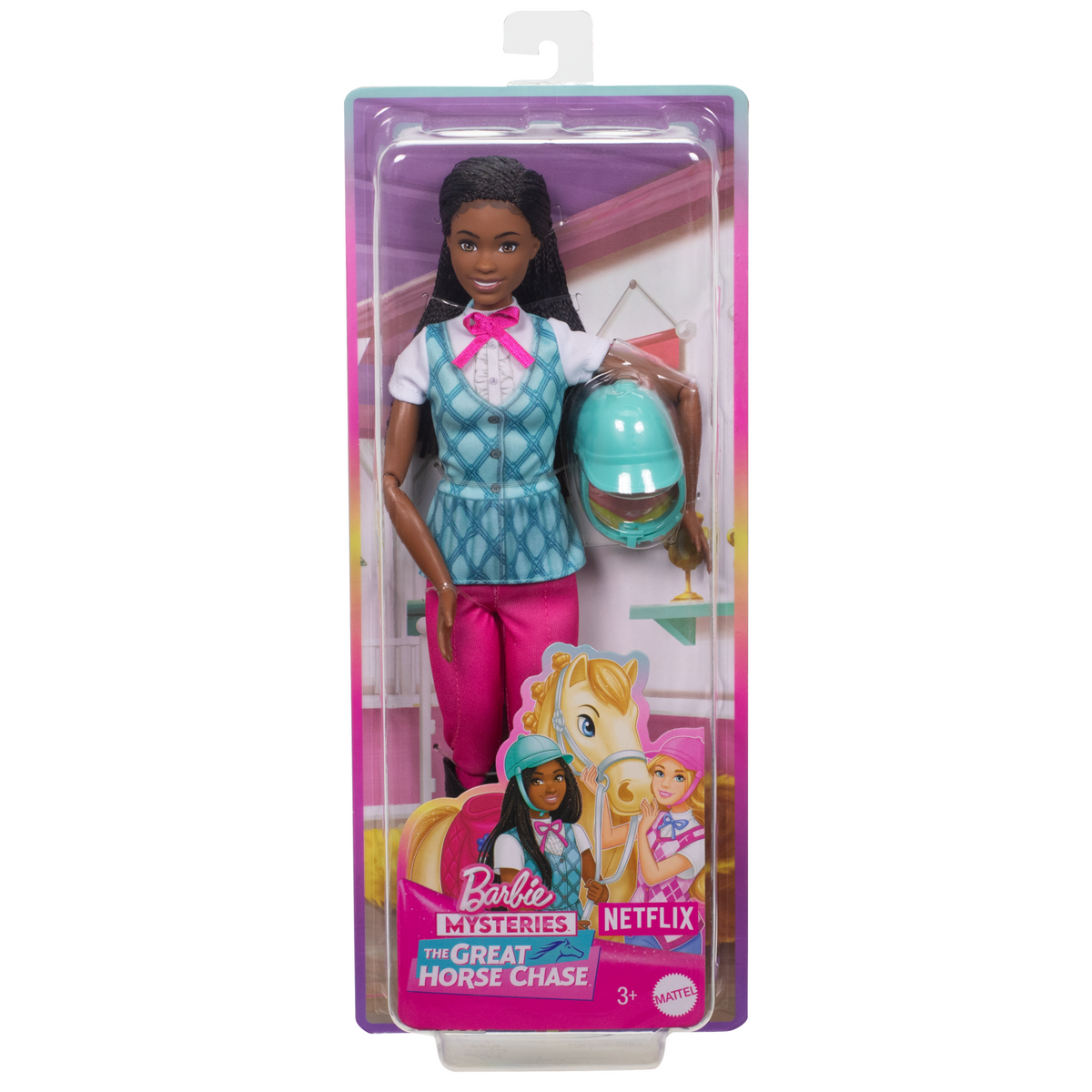 Barbie Mysteries: The Great Horse Chase Barbie “Brooklyn” Doll With Riding Clothes & Accessories