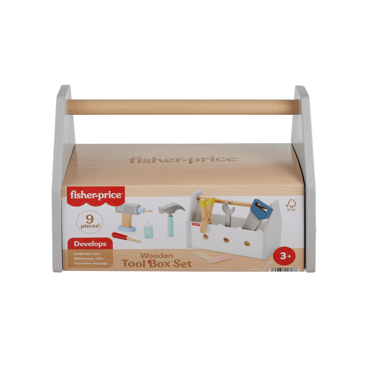 Fisher-Price Juguete para Bebés Kit de Herramientas de Madera