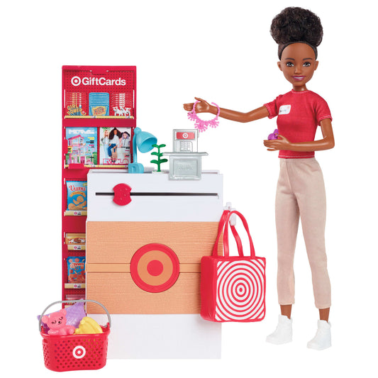 Barbie Toys, Skipper Doll And Target First Jobs Set With Checkout Stand And Accessories