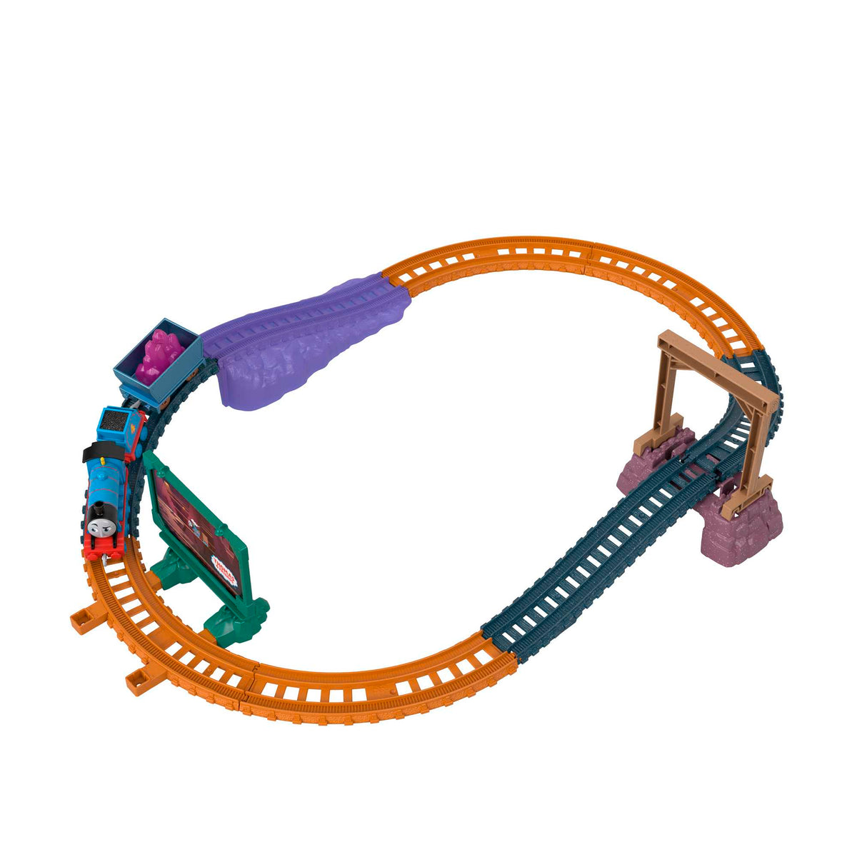 Thomas And Friends Gordon in The Mines Train Set, Track Set With Diecast Engine & Crystal Cargo