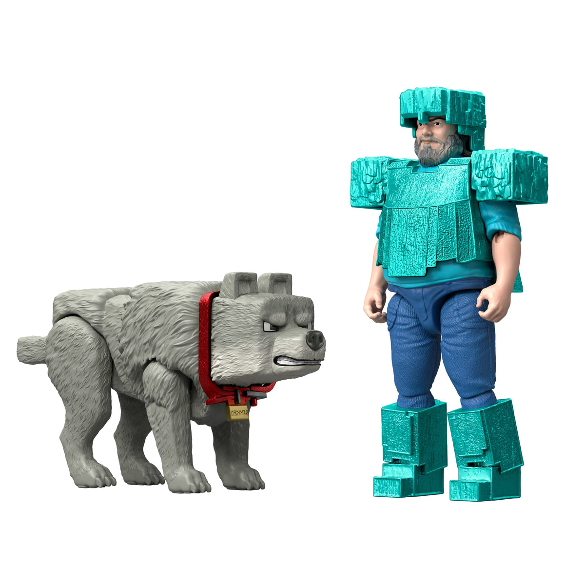 Minecraft – Coffret Figurines – Meilleur Ami Canin, 2 Fig. et 2 Acc.