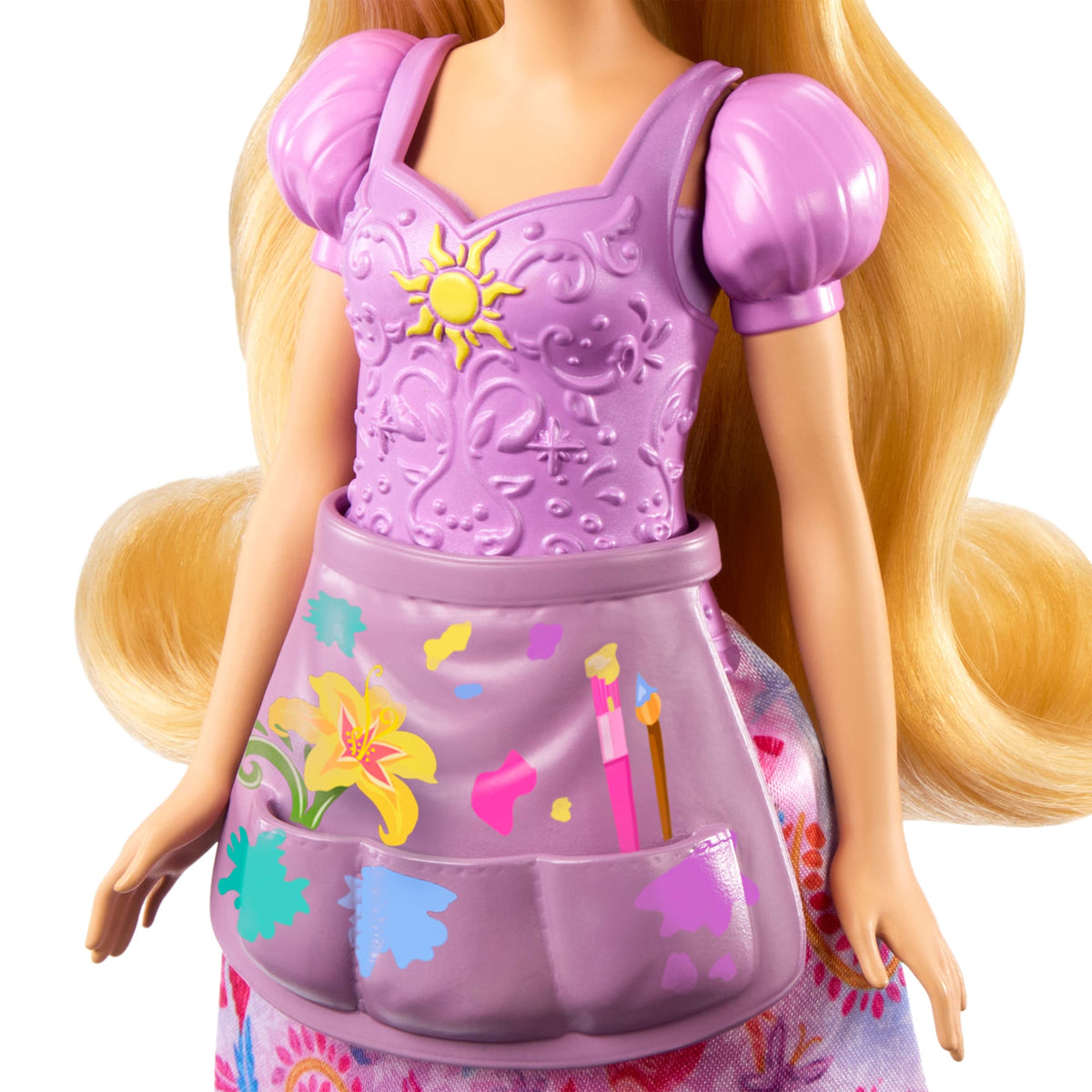 Disney Princess 2-in-1 Stories Rapunzel Fashion Doll With 2 Snap-On Bodices, 2 Skirts & 9 Accessories