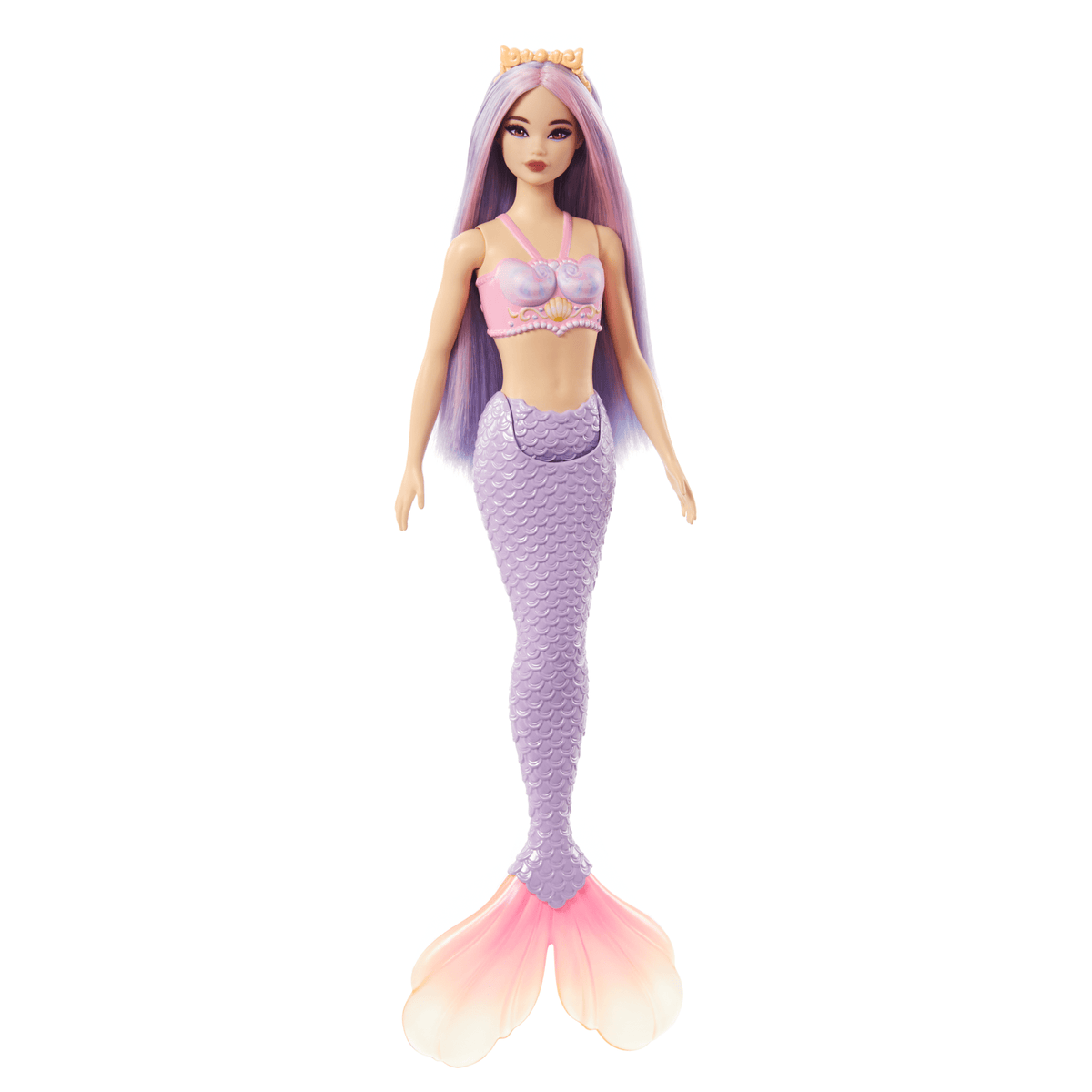Barbie Fantasía Muñeca Sirena Cabello Lila