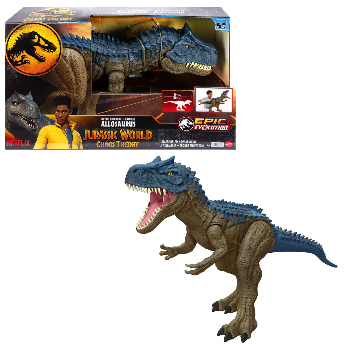 Jurassic World-Allosaurus Super Colossal-Figurine Articulée 96Cm