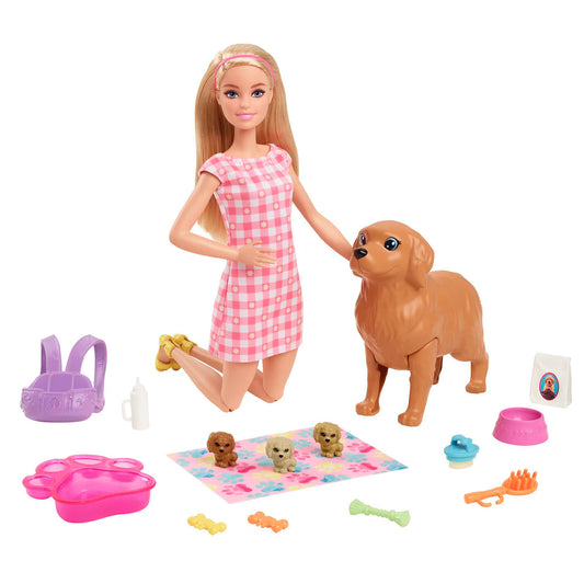 Barbie Set de Juego Cachorros Recién Nacidos