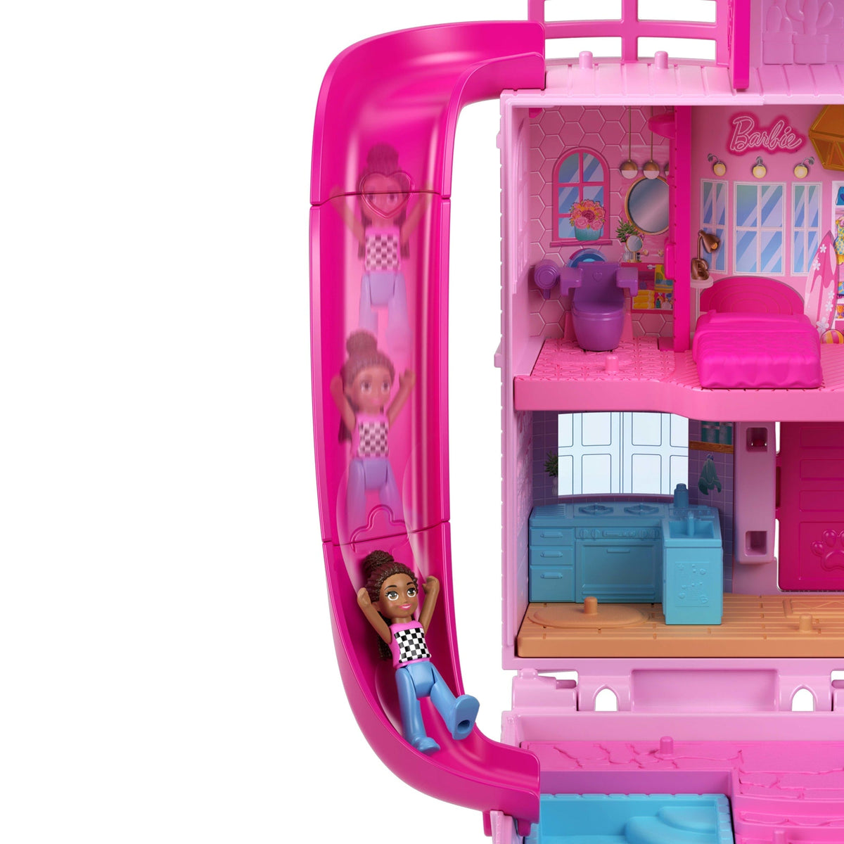 Polly Pocket-Maison de Rêve Barbie-Coffret Avec 3Mini-Figurines