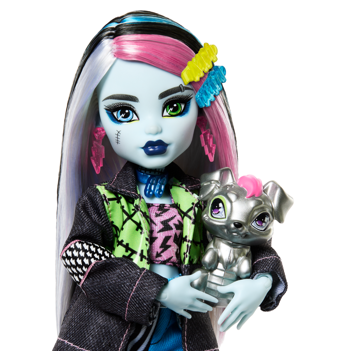 Monster High Frankie Stein Fashion Doll With Pet Watzie And Accessories