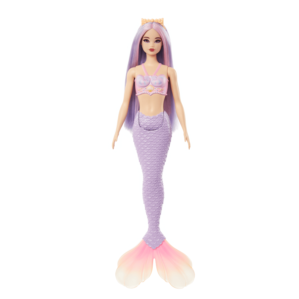 Barbie Fantasía Muñeca Sirena Cabello Lila