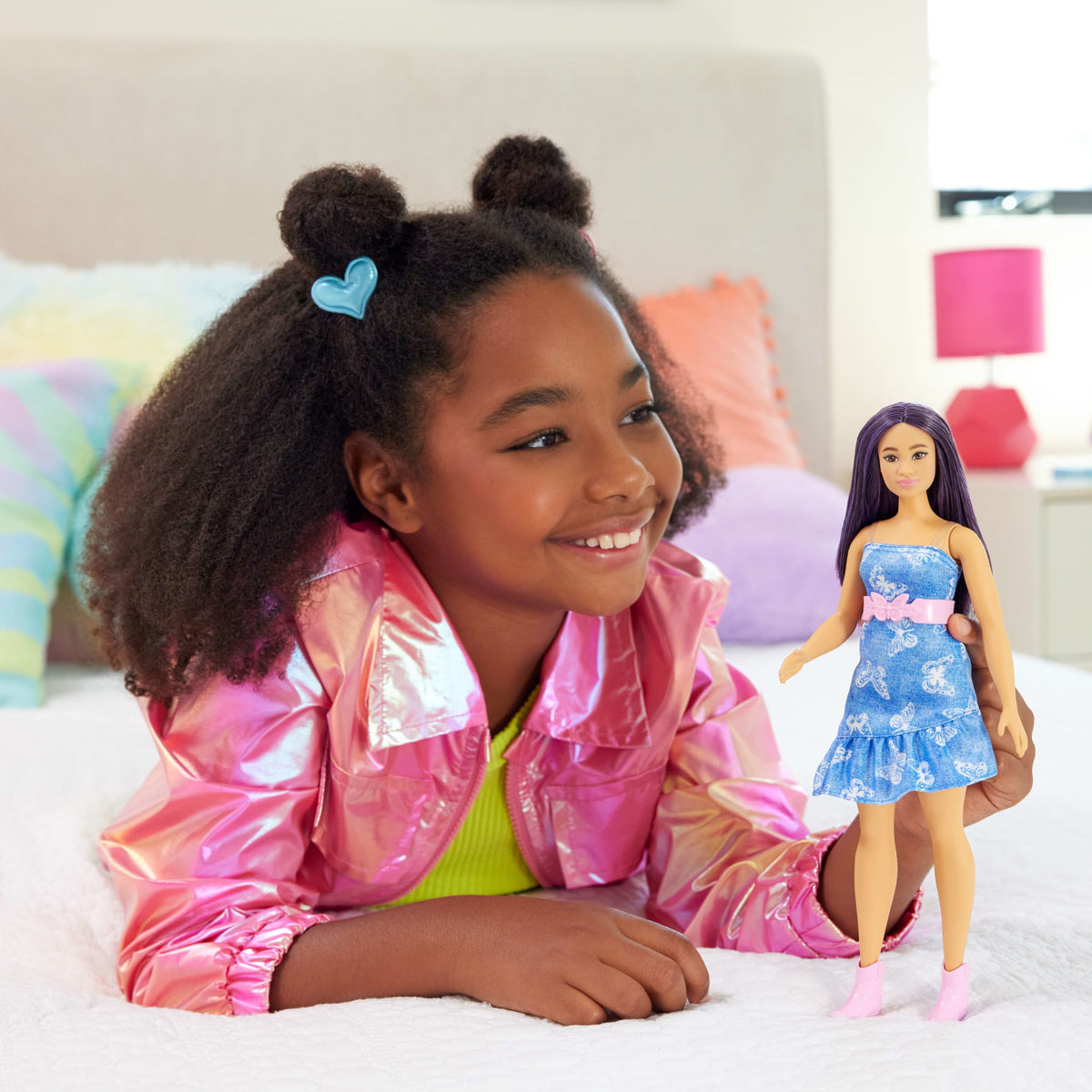 Barbie-Barbie Fashionistas-Poupée Robe Azur Papillon