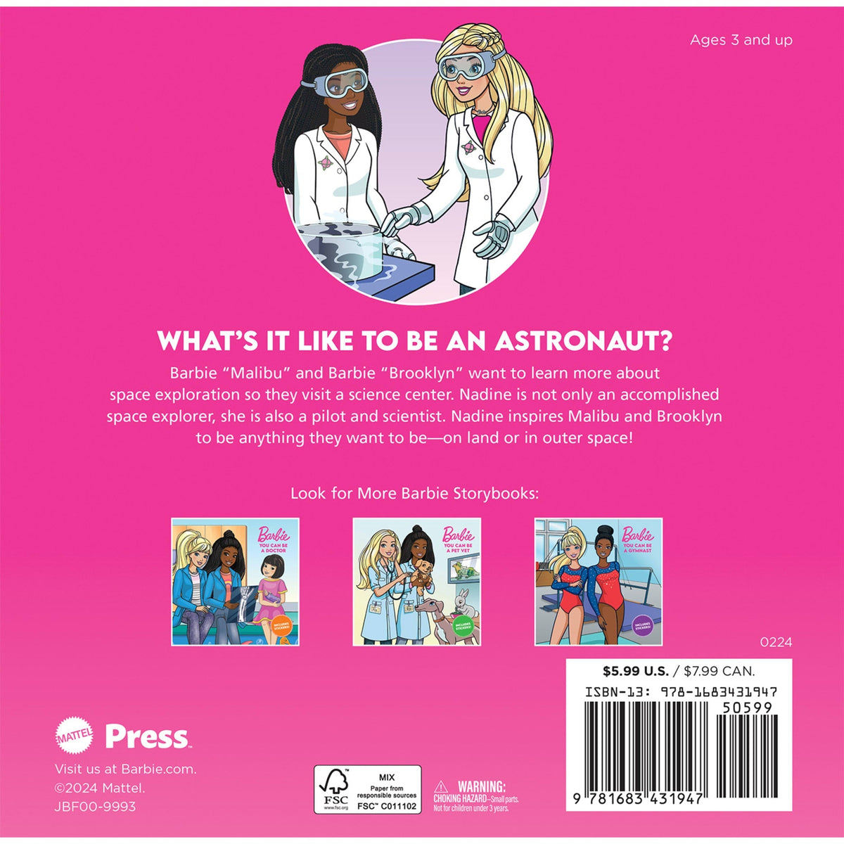 Barbie: You Can Be An Astronaut