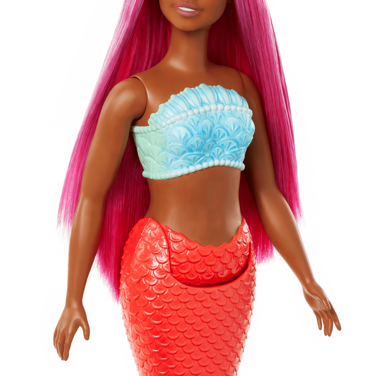 Barbie Fantasía Muñeca Sirena Cabello Rosa