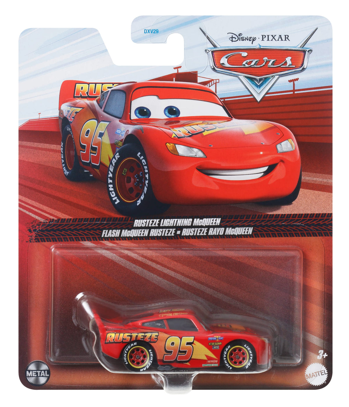 Cars de Disney y Pixar Diecast Vehículo de Juguete Rayo McQueen Rusteze