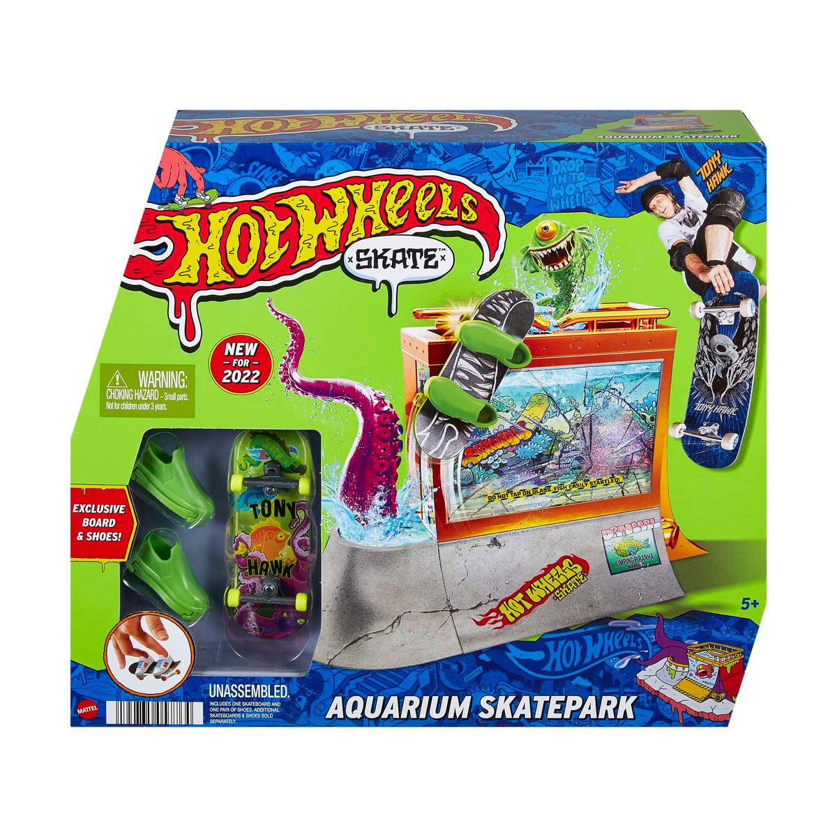 Hot Wheels Skate Pista de Brinquedo Set Aquário
