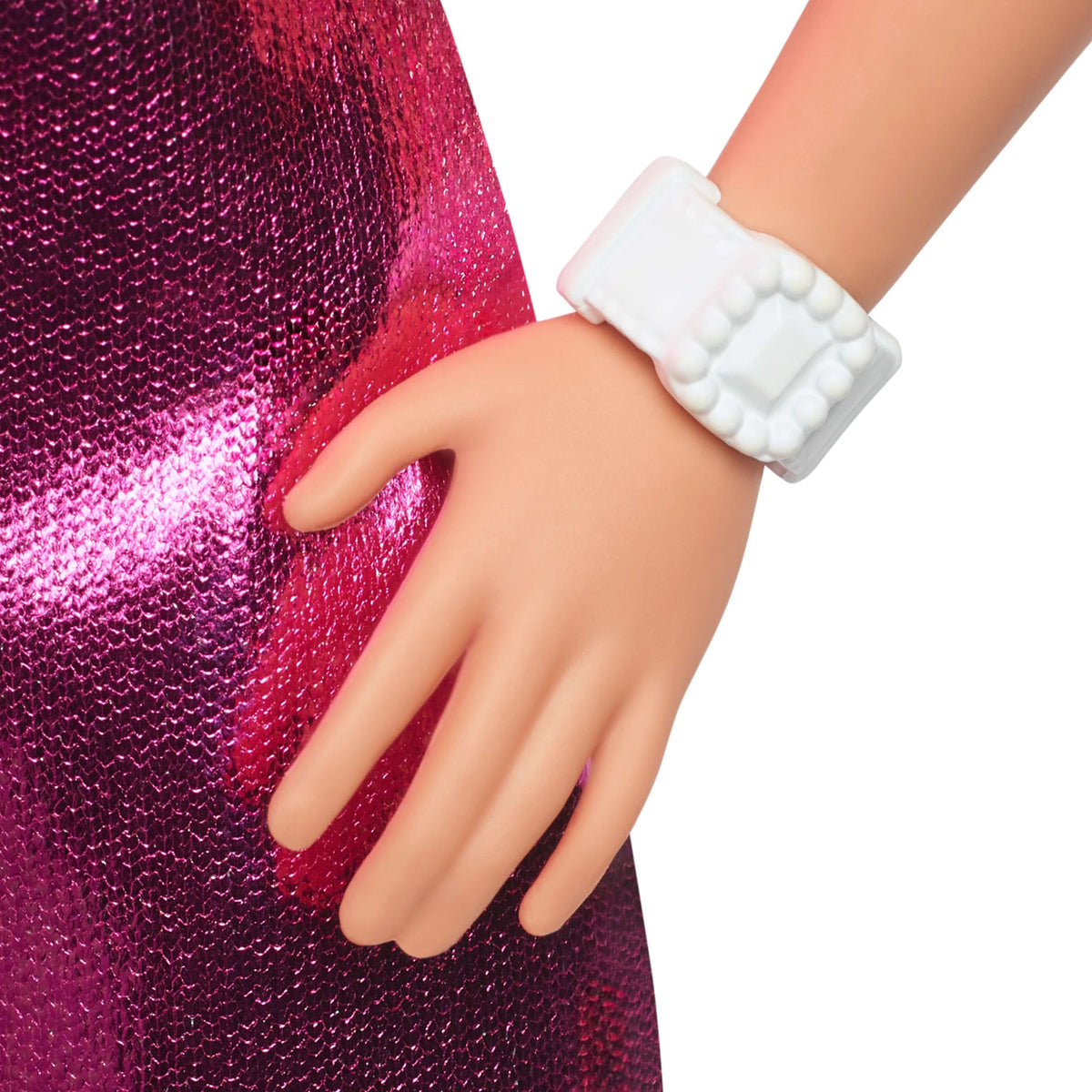 Barbie Fashionista Muñeca Vestido Rosa de Piel